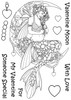 The Card Hut Clear Stamps 6"X4" By Linda Ravenscroft-Mythical Creatures Valentine Moon LCMC001 - 0665355723143