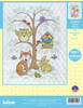Design Works Stamped Quilt Cross Stitch Kit 34"X43"-Baby's Forest - DW7106