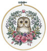 Design Works Counted Cross Stitch Kit 8" Round-Owl (11 Count) - DW7040