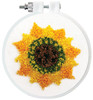 Design Works Punch Needle Kit 3.5" Round-Sunflower -DW252