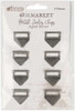 2 Pack 49 And Market Curators Essential Metal Index Clips 8/Pkg-Aged Silver -C35564 - 752505135564