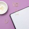 AC Point Planner Shaped Paper Clips 16/Pkg-Gold 99001214