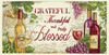 Design Works Counted Cross Stitch Kit 10"X20"-Grateful Wine (14 Count) - DW3433
