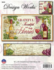 Design Works Counted Cross Stitch Kit 10"X20"-Grateful Wine (14 Count) - DW3433