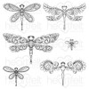 Heartfelt Creations Cling Rubber Stamp Set-Decorative Dragonfly HCPC3983