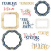 2 Pack Once Upon A Time Ephemera Cardstock Die-Cuts 12/Pkg-Frames & Words P13ONC37