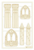 2 Pack - P13 Die-Cut Chipboard Embellishments 4"X6"-Once Upon A Time #02, 6/Pkg - P13ONC45