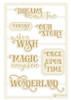P13 Die-Cut Chipboard Embellishments 4"X6"-Once Upon A Time #06, 4/Pkg - P13ONC55