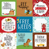 25 Pack Fun On The Farm Double-Sided Cardstock 12"X12"-4"X4" Journaling Cards FF280-12