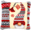 Vervaco Latch Hook Cushion Kit 16"X16"-Christmas Elf V0189645 - 5413480609710