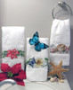 Charles Craft Aberdeen Velour Hand Towel 14 Count 16.5"X27"-White - VT6701-6750