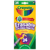 Crayola Erasable Colored Pencils-24/Pkg Long -68-2424 - 071662034245
