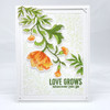 Pinkfresh Studio Stencils 4.25"X5.25" 4/Pkg-Blooming Vines Layering PF150022