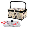 Singer Large Sewing Basket Kit-Plaid Forms Print 07226