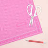 Pink Double-Sided Self-Healing Cutting Mat 18"X24"368103