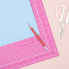 Pink Double-Sided Self-Healing Cutting Mat 18"X24"-368103