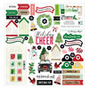 Vicki Boutin Evergreen & Holly Chipboard Stickers 12"X12"-Icons & Phrase VBEH3707 - 718813115476