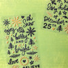 Vicki Boutin Evergreen & Holly Thickers Stickers 112/Pkg-Joyful Phrase W/Gold Foil Accents VBEH3708