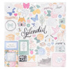 3 Pack - Maggie Holmes Parasol Chipboard Stickers 12"X12"-Icons & Phrase - MH013897 - 718813117135