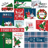 25 Pack White Christmas Double-Sided Cardstock 12"X12"-Multi Journaling Cards CBWC156-8