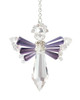 2 Pack Solid Oak Birthstone Angel Crystal Suncatcher Ornament Kit-February/Amethyst BSA-002