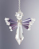 2 Pack - Solid Oak Birthstone Angel Crystal Suncatcher Ornament Kit-February/Amethyst - BSA-002