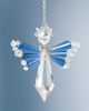2 Pack - Solid Oak Birthstone Angel Crystal Suncatcher Ornament Kit-September/Sapphire - BSA-009
