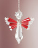 2 Pack Solid Oak Birthstone Angel Crystal Suncatcher Ornament Kit-July/Ruby BSA-007