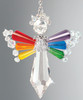 2 Pack Solid Oak Birthstone Angel Crystal Suncatcher Ornament Kit-Rainbow BSA-013