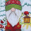 Dimensions Counted Cross Stitch Kit 16" Long-Gnome Stocking (14 Count) 70-09000