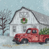 Dimensions Counted Cross Stitch Kit 18"X6"-Winter Farm (14 Count) - 70-08998