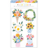 Paige Evans Garden Shoppe Layered Stickers 6/Pkg- - PE013791