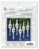 Solid Oak Nostalgic Christmas Beaded Crystal Ornament Kit-Crystal Ice Drops Makes 6 NCHBOK-029 - 845227052353