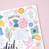 Maggie Holmes Parasol Chipboard Stickers 12"X12"-Icons & Phrase MH013897