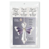 Solid Oak Birthstone Angel Crystal Suncatcher Ornament Kit-February/Amethyst BSA-002 - 845227053077