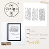 Prima Marketing Re-Design Decor Transfers 6"X12" 3/Sheets-Secret Letter - RE657697