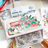 Pinkfresh Studio Stencils 4.25"X5.25" 6/Pkg-Fancy Rose Bunch Layering PF160322