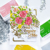 Pinkfresh Studio Stencils 4.25"X5.25" 6/Pkg-Fancy Rose Bunch Layering PF160322