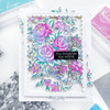 Pinkfresh Studio Clear Stamp Set 4"X6"-Fancy Rose Bunch PF160122