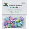 6 Pack Buttons Galore Christmas Themed Buttons-Hard Candy 12/Pkg CBTP-4836 - 840934076555