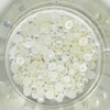 3 Pack - Buttons Galore AB Half Pearlz-Snow Capped - HALFPRLZ-207
