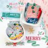 3 Pack - PinkFresh Tag Ephemera Cardstock Die-Cuts-Happy Holidays - PFHP1822