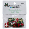 Buttons Galore Christmas Themed Buttons-Santa's Gifts 12/Pkg -CBTP-4838 - 840934076579