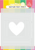 2 Pack Waffle Flower Stencil 5.25"X6.5"-Spotlight Heart WFS027