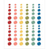 Color Vibe Enamel Dots Embellishments 72/Pkg-Bolds CV19018