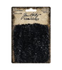 Idea-Ology Black Tinsel Trimmings 4yd-Halloween TH94253 - 040861942538