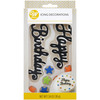 2 Pack Wilton Royal Icing Decorations-Happy Birthday W0800268 - 070896159762