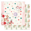 10 Pack Candy Cane Lane Double-Sided Cardstock 12"X12"-Red Peppermint, W/Foil Details CAND12-98769 - 655350998769