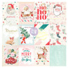 10 Pack Candy Cane Lane Double-Sided Cardstock 12"X12"-Sweet Christmas, W/Foil Details CAND12-98776