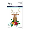 Spellbinders Etched Dies By Simon Hurley-Floral Stag -Joyful Christmas -S41252 - 813233032041